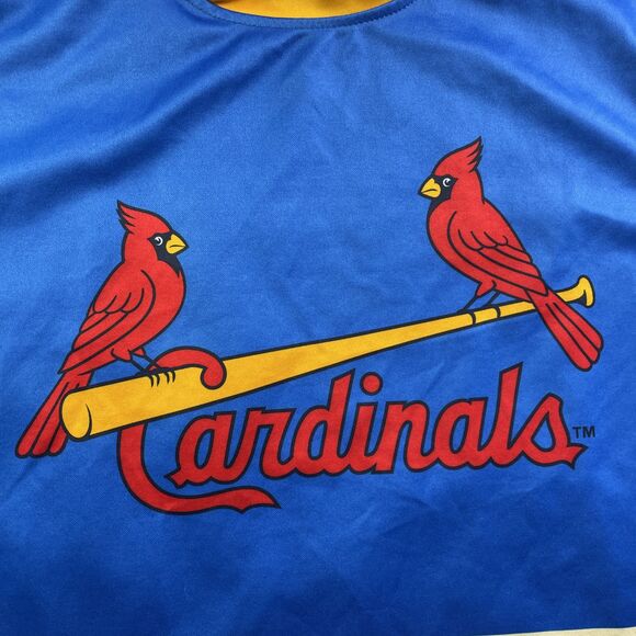 St Louis Cardinals Jersey Mens Extra Large Blue Yellow Red White 2017 SGA Fox - Picture 3 of 10